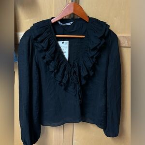 Zara size M black blouse